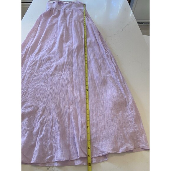 Bar III Cut Out Tie Maxi Purple Cross Back Pullover Dress Women's Size S NWT - Picture 7 of 7